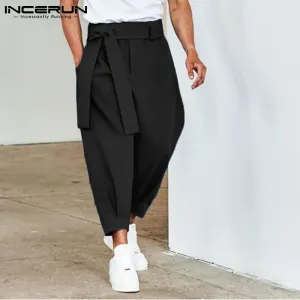 Men's Drawstring Harem Trousers