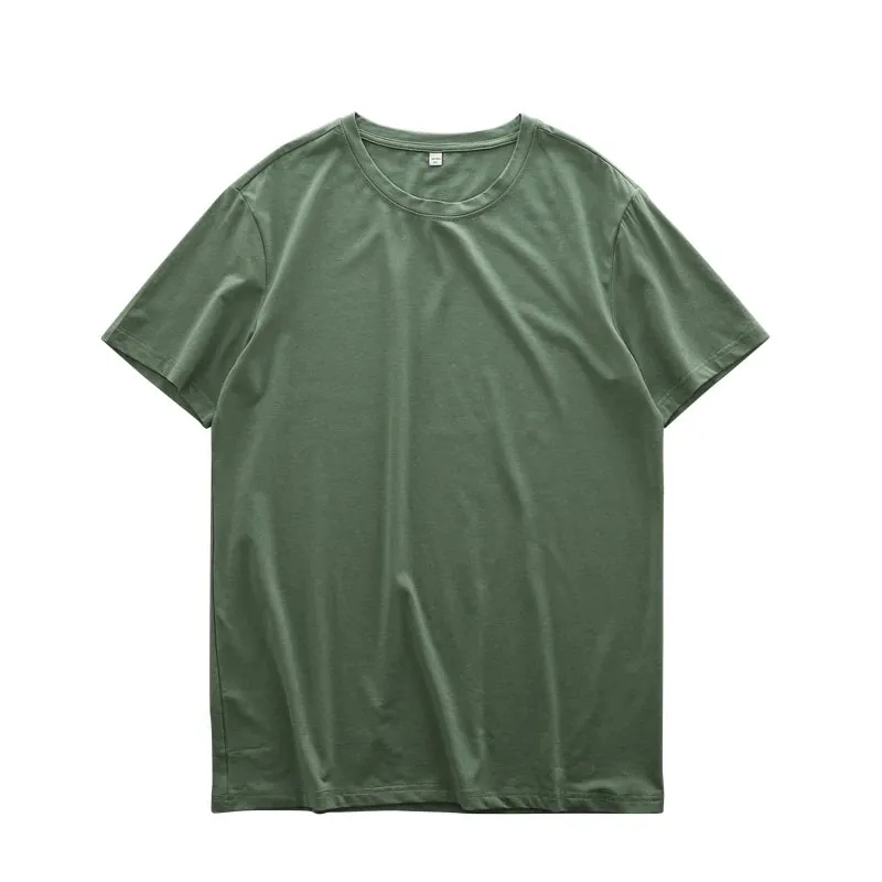Men's Summer Ice Silk Crew Neck T-Shirt: Soft Fitness Tops