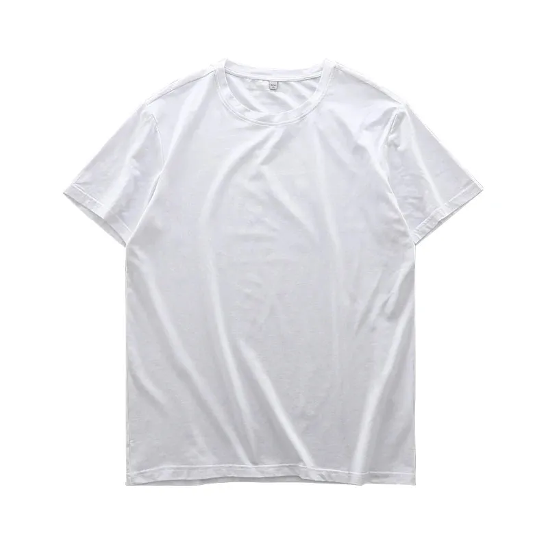 Men's Summer Ice Silk Crew Neck T-Shirt: Soft Fitness Tops