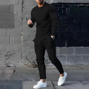 Men's Trendy Long Sleeve Casual Set