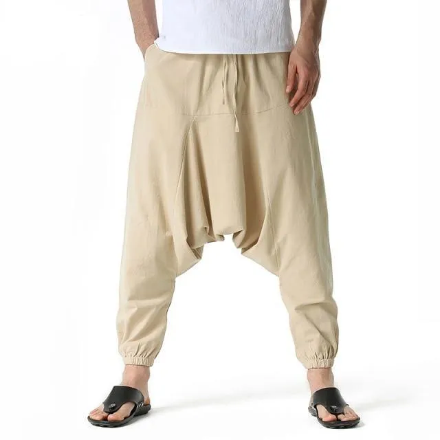 Men's Wide-Cut Harem/Yoga Pants