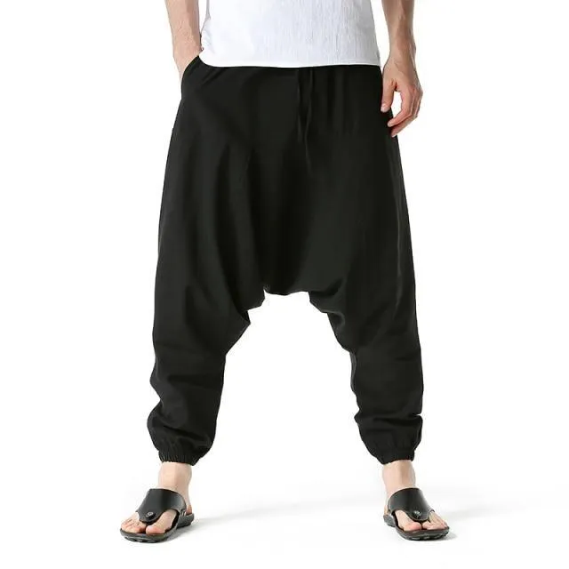 Men's Wide-Cut Harem/Yoga Pants