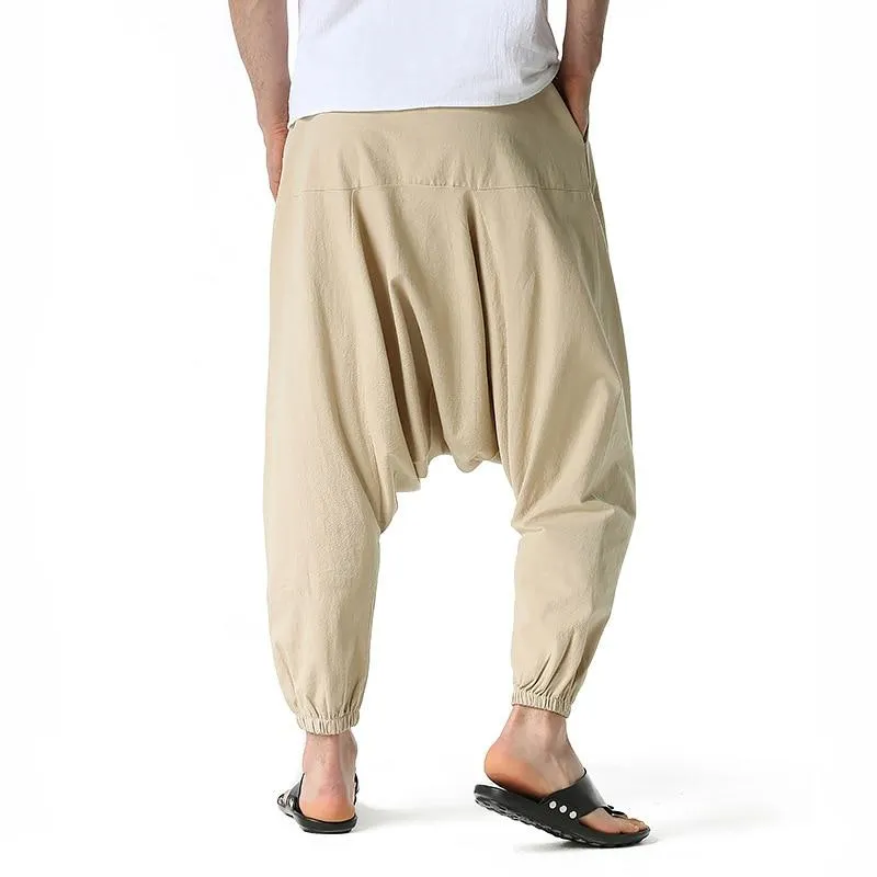 Men's Wide-Cut Harem/Yoga Pants