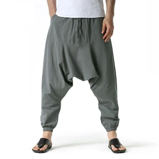 Men's Wide-Cut Harem/Yoga Pants