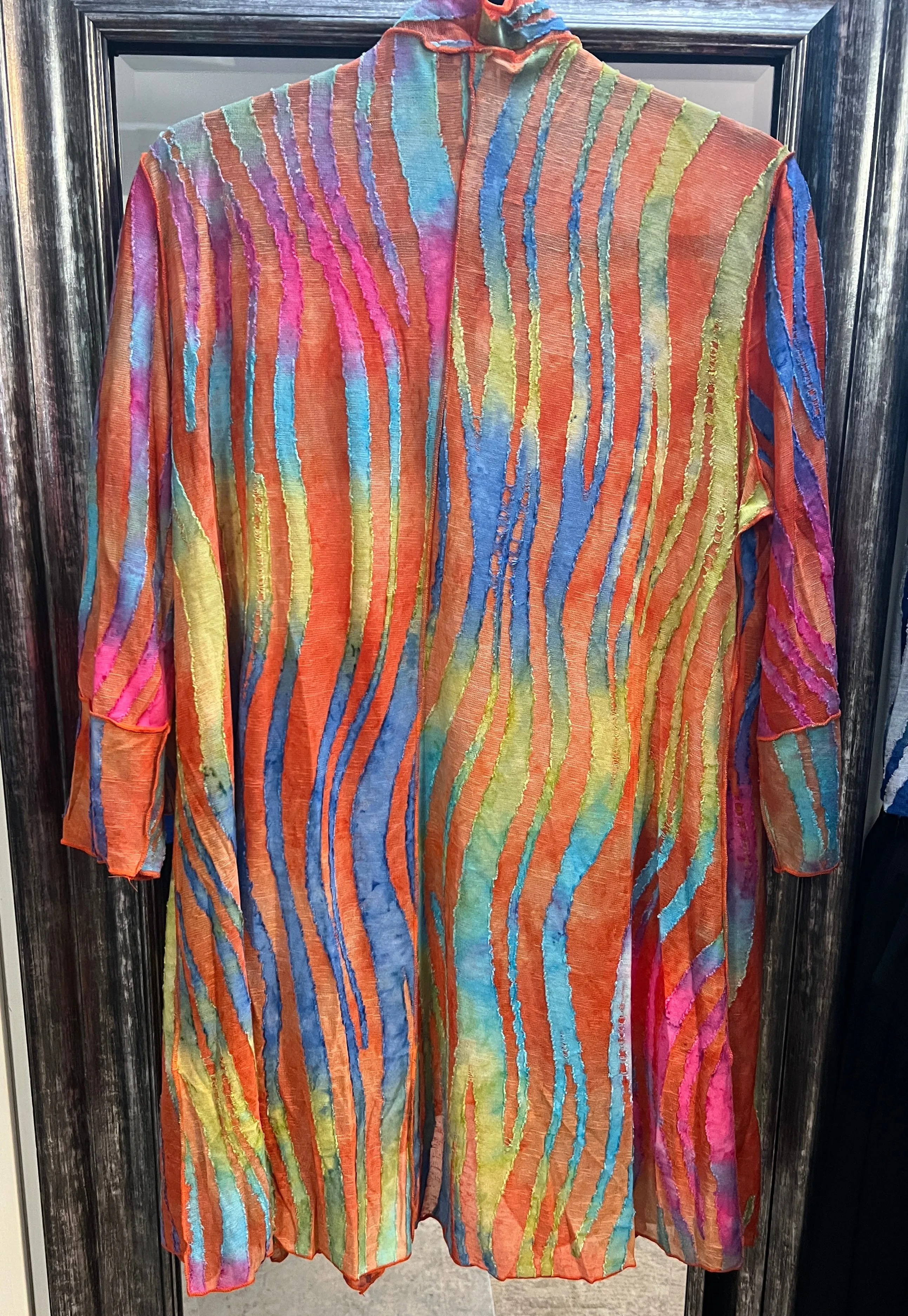 Mesh Cardigan in bright multi colours