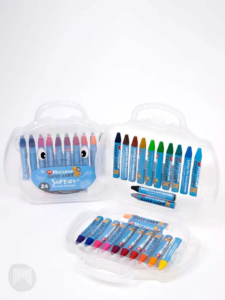Micador early stART - Softies Tri-Grip Crayons 24 Case