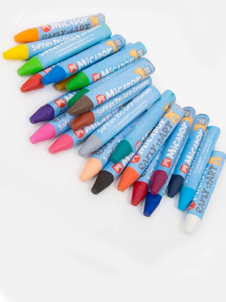 Micador early stART - Softies Tri-Grip Crayons 24 Case