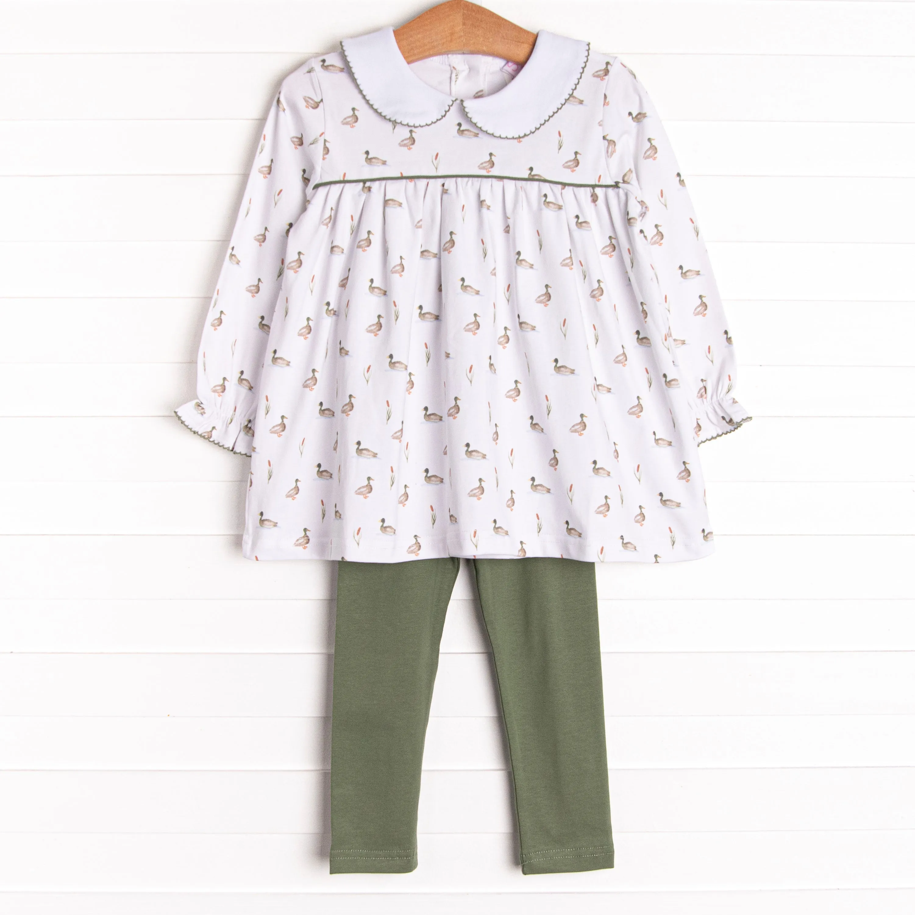 Migrating Mallard Legging Set, Green