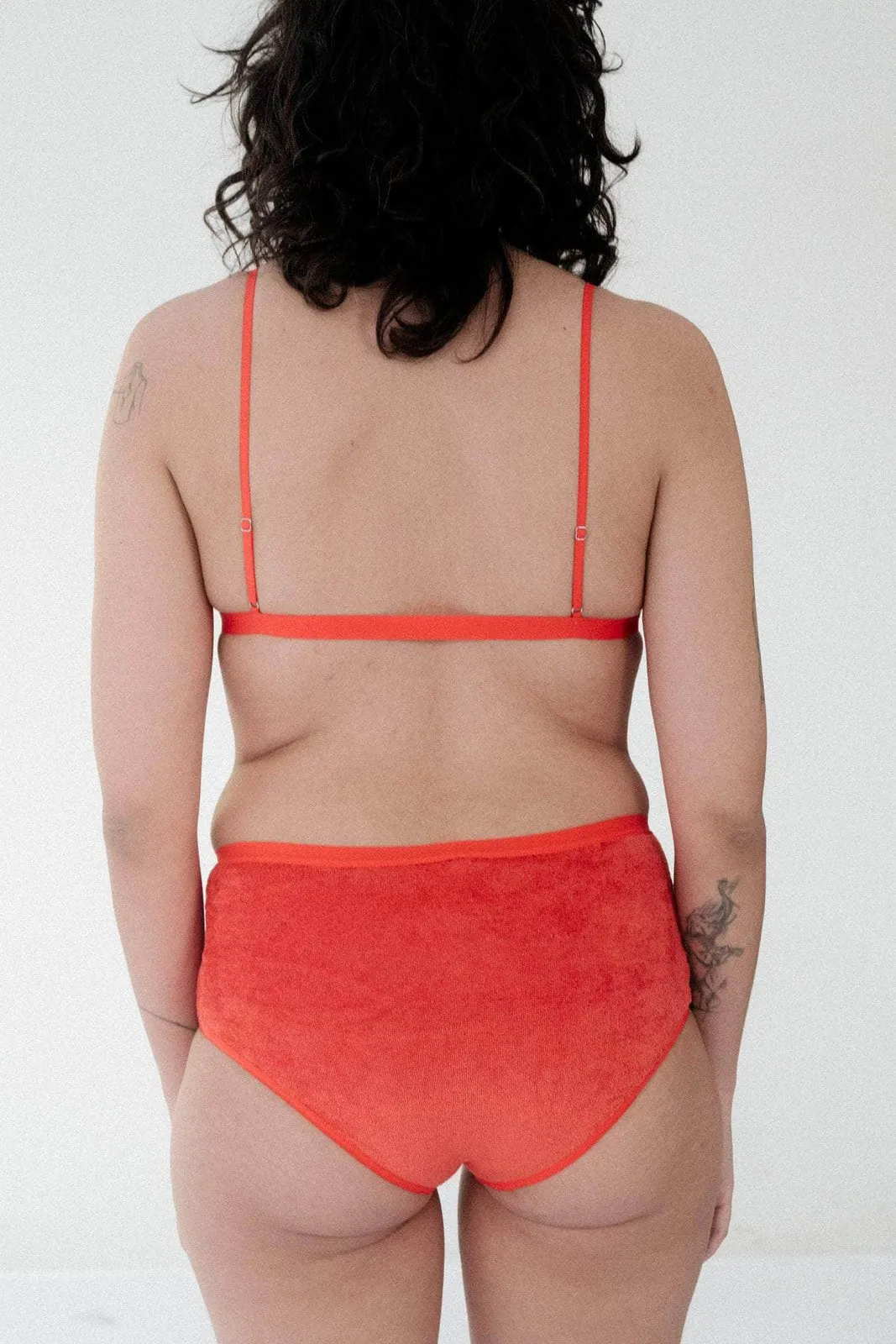 Mississippi Bra in Mino Red Ecovero Velour