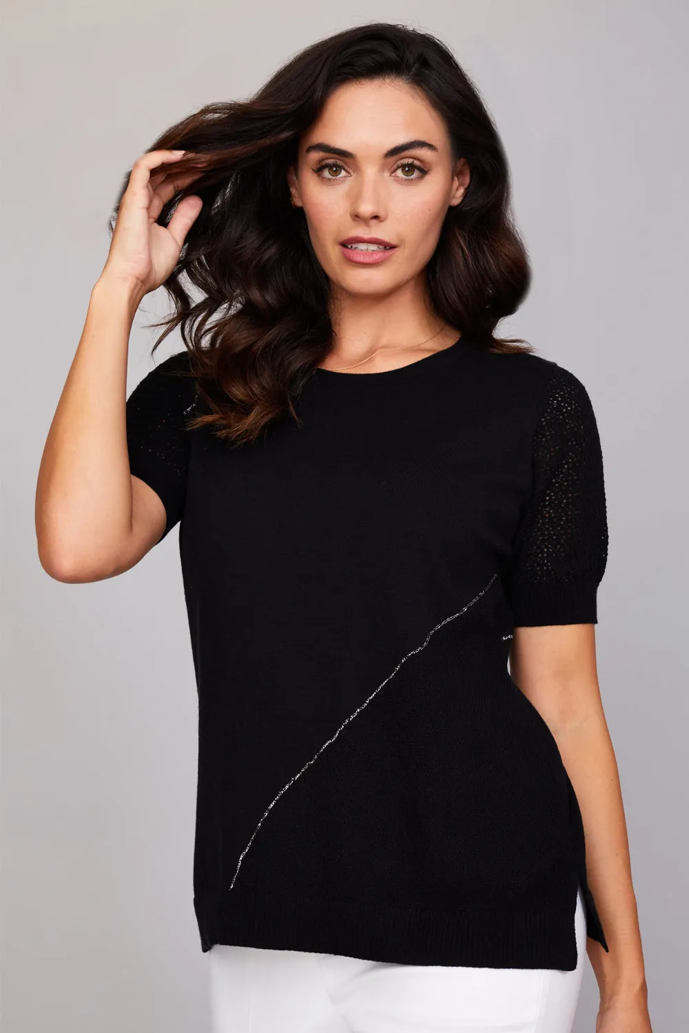 Mixed Stitch Elbow Sleeve: FINAL SALE