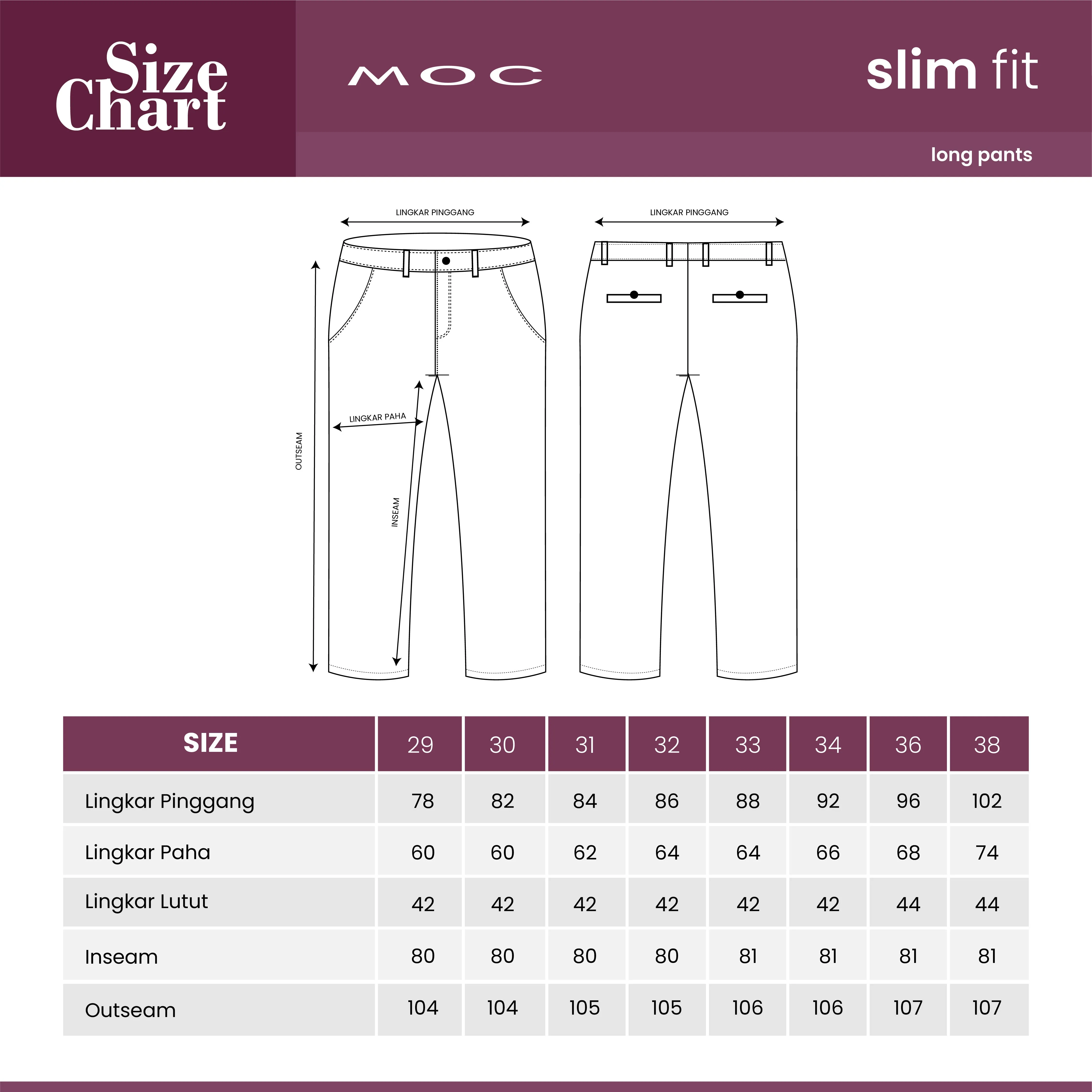 MOC - Celana Panjang Chinos Pria Joseph - Black