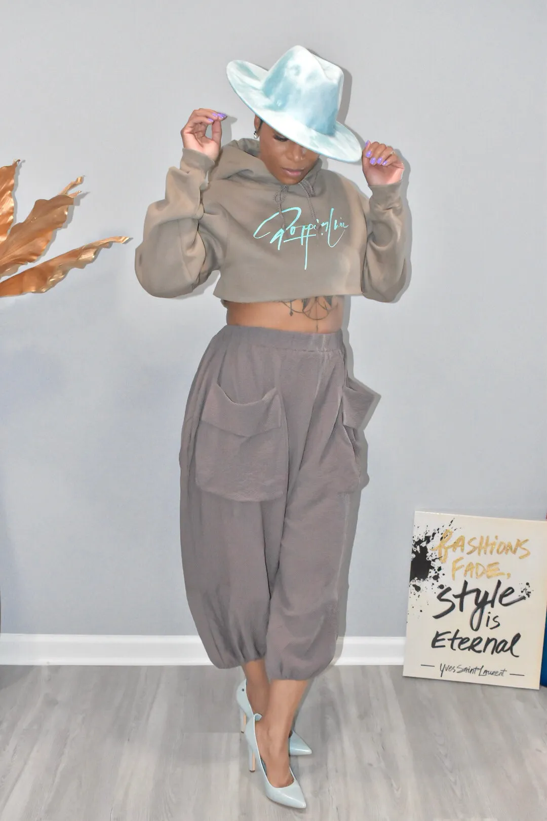 Mocha Loose Fit Harem Pants