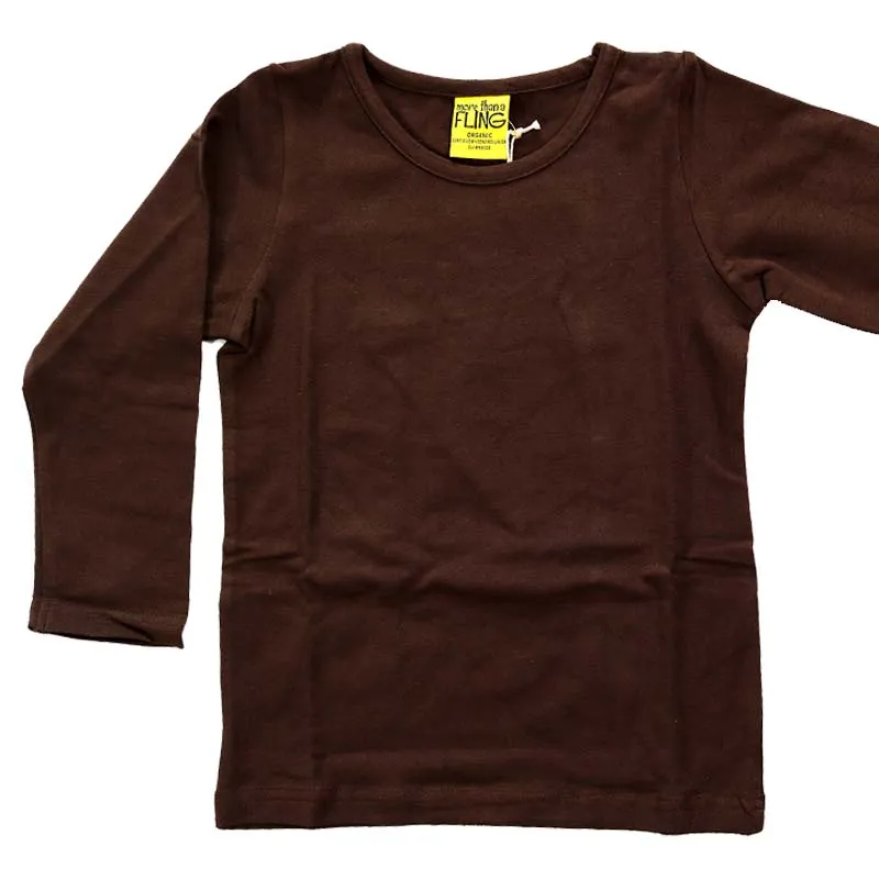 More Than A Fling by DUNS Kids Top - Java Brown