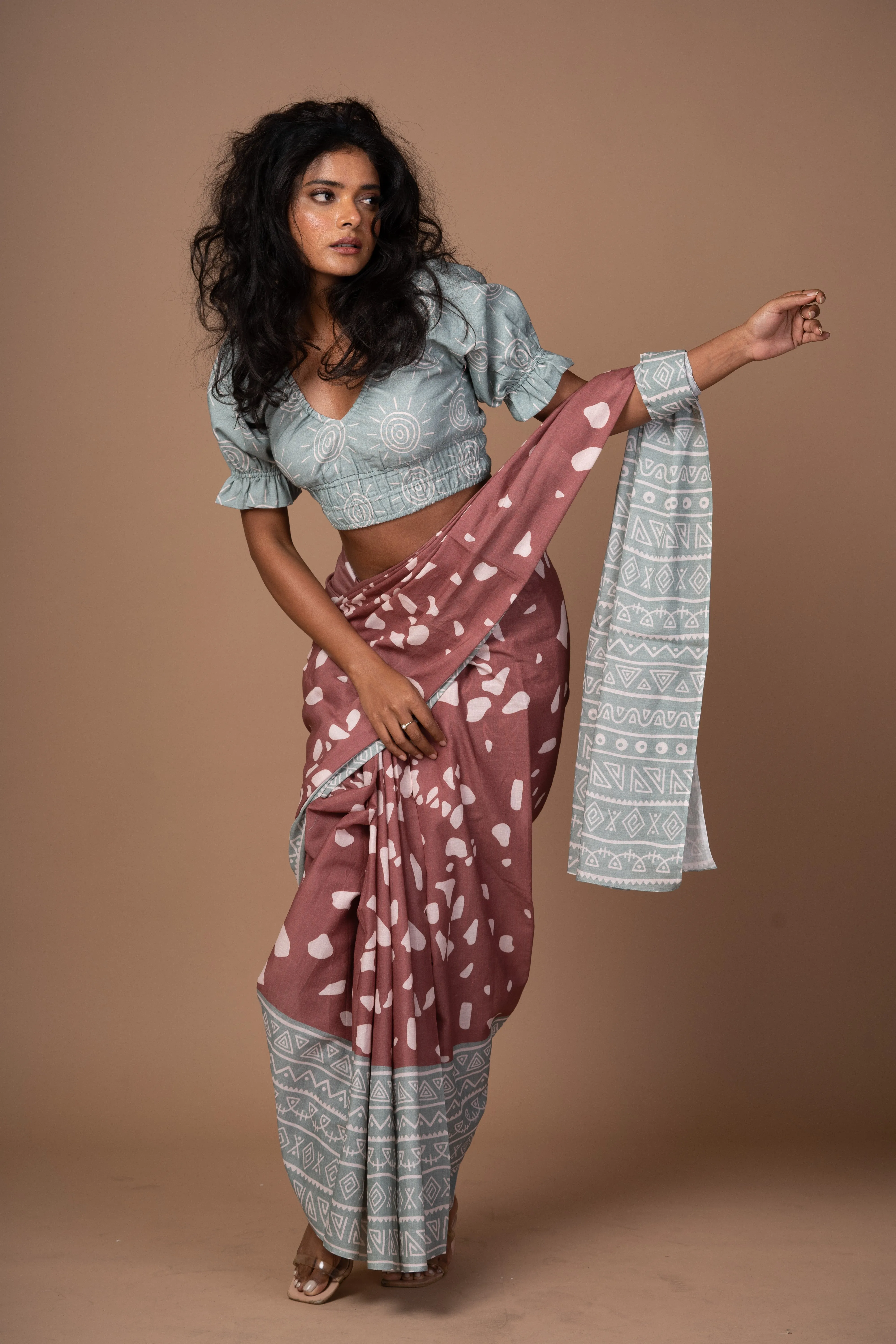 Mosaic Magic Cotton Sari