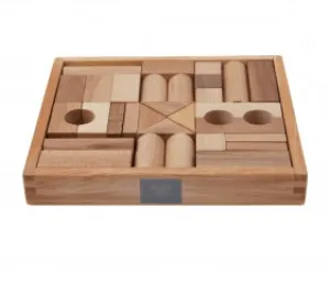 Natural Blocks in Wooden Box - 30 Pieces