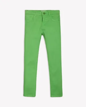 Neon Green Twill Pants