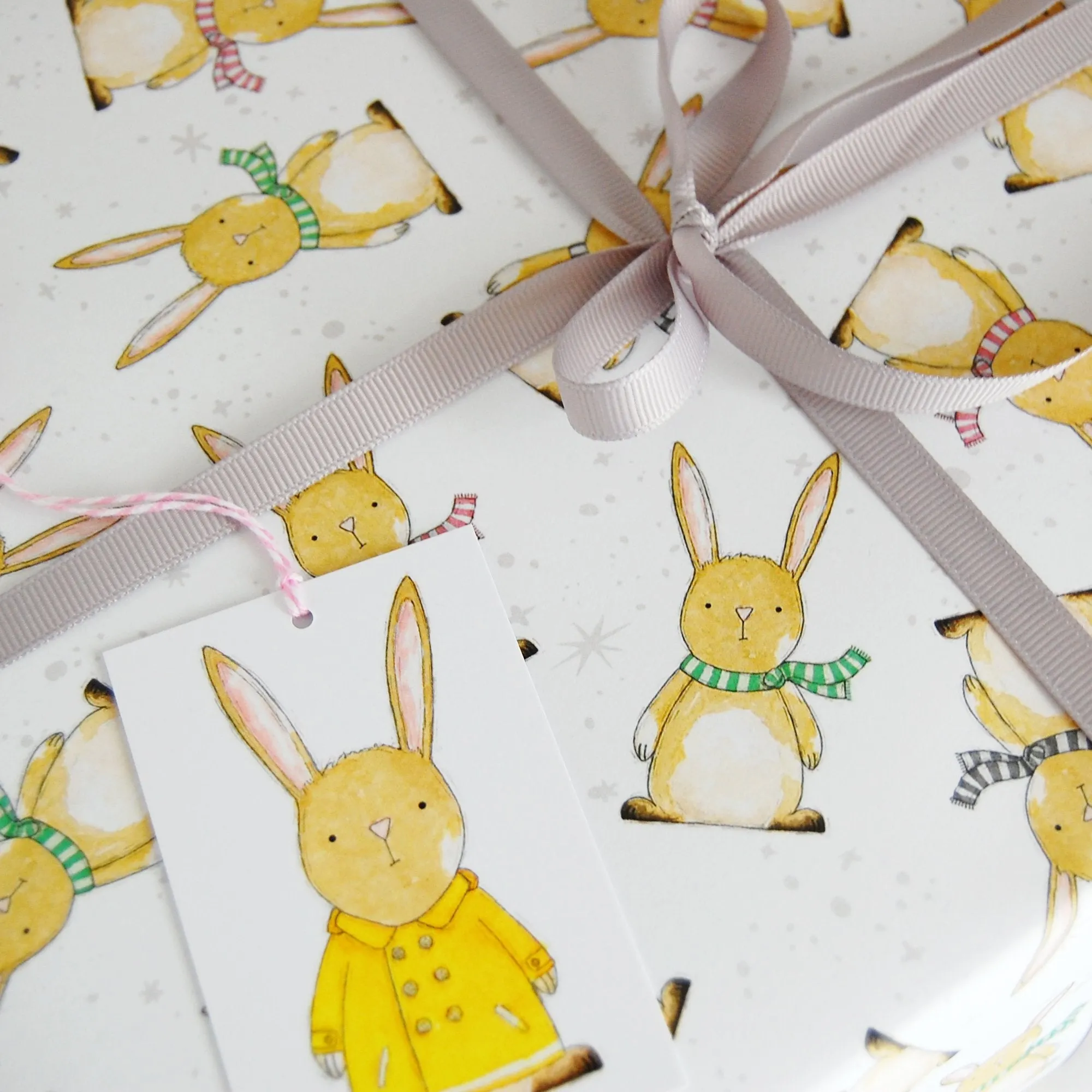 New Baby Rabbit Wrapping Paper Set