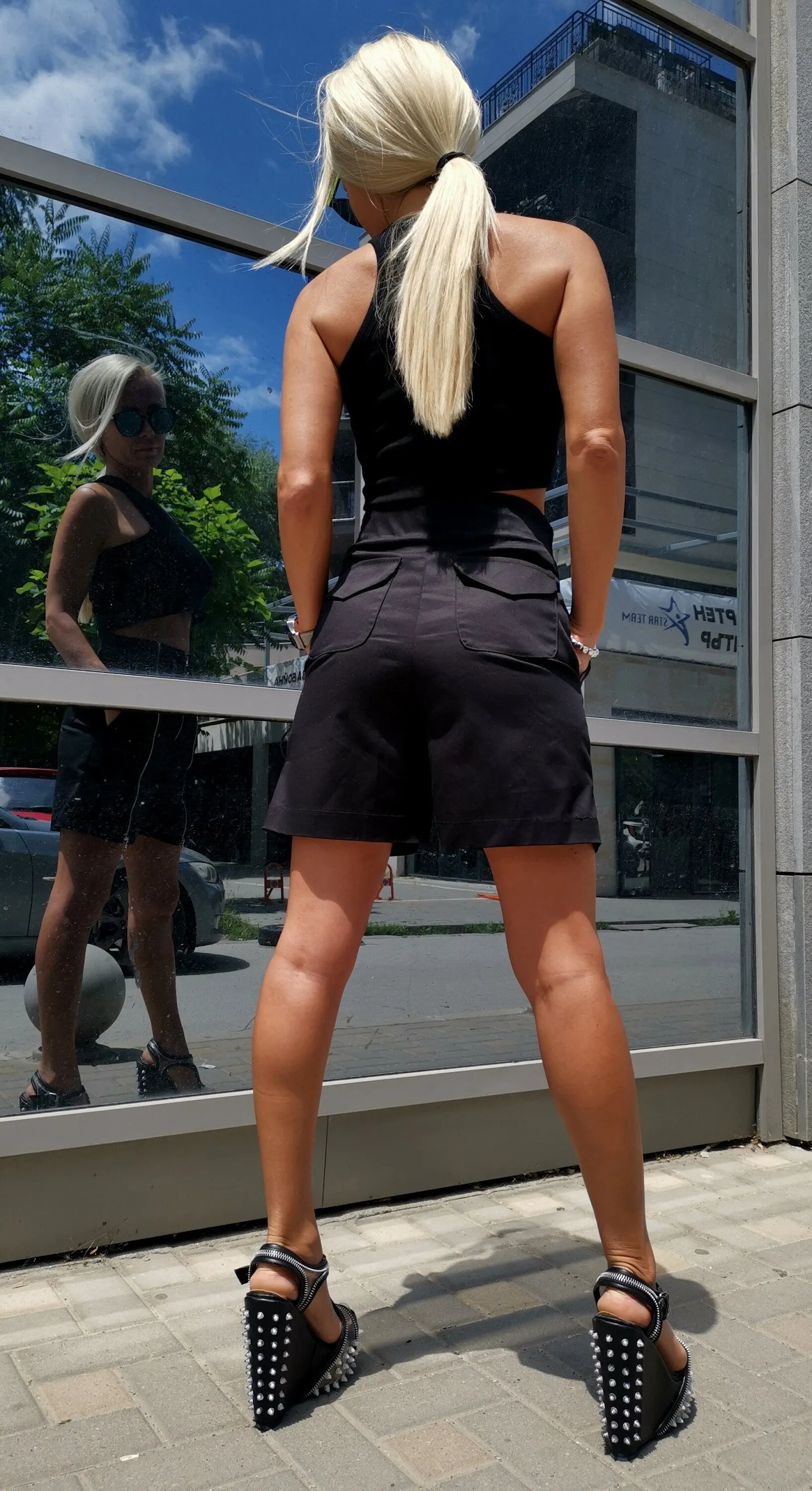 NEW High waist Shorts/Short Pants/Zippers Pants/Loose pants/Extravagant Short Pants /Avant-garde Pants/Party Pants/Sexy Shorts