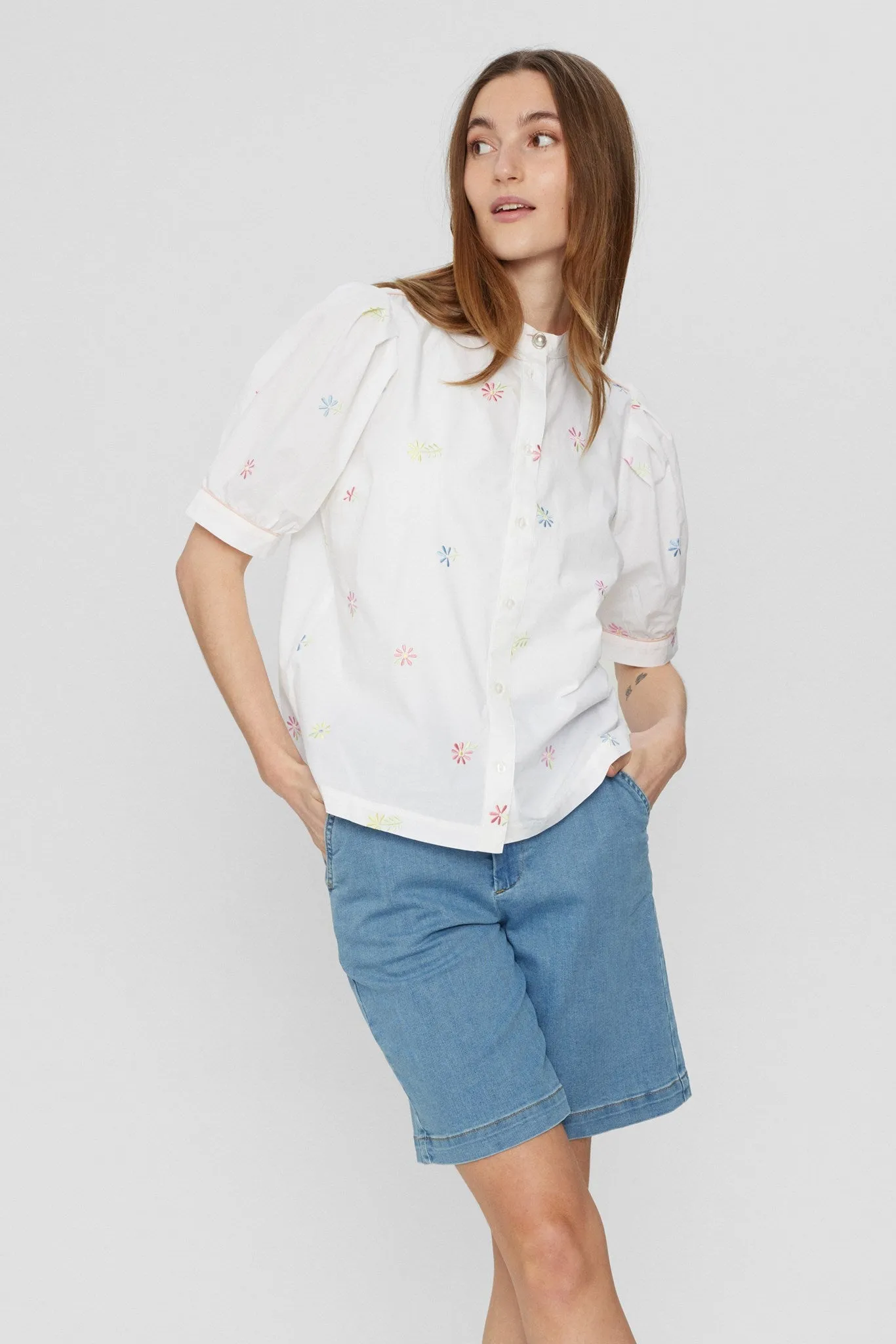 NUMELISSA SS SHIRT - Bright White