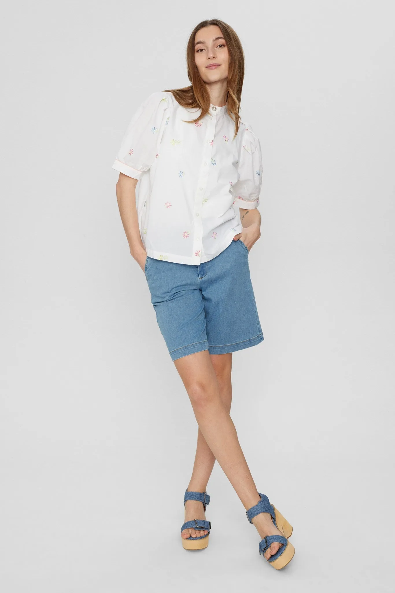NUMELISSA SS SHIRT - Bright White