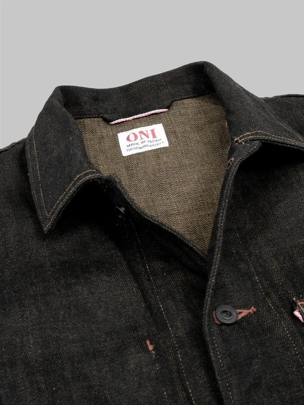 ONI Denim 03100-BKOL 12.5oz "Black x Olive" Coverall