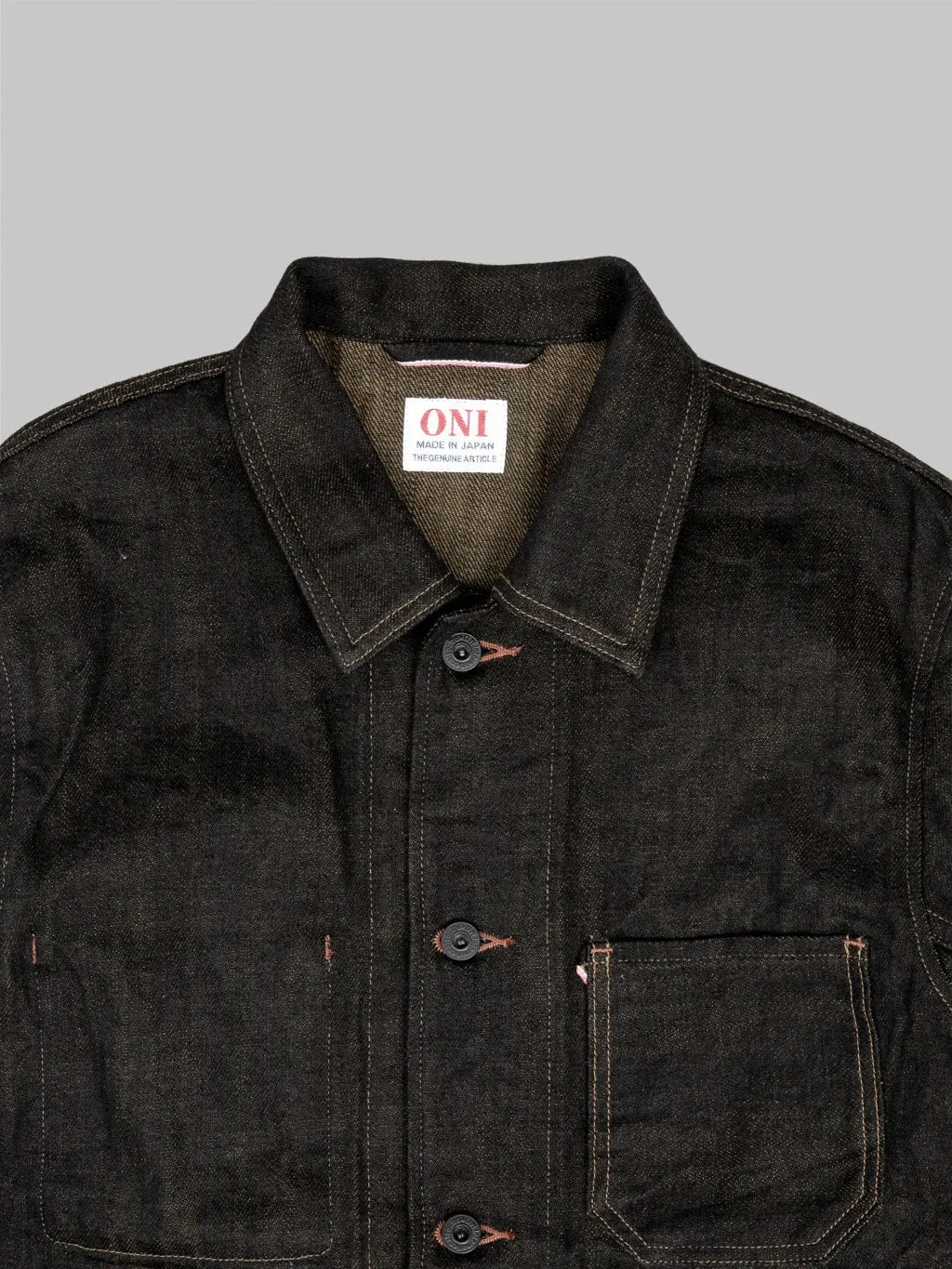 ONI Denim 03100-BKOL 12.5oz "Black x Olive" Coverall
