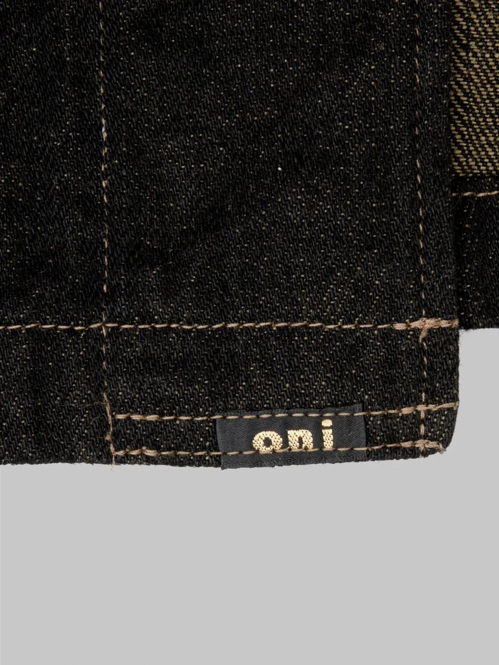 ONI Denim 03100-BKOL 12.5oz "Black x Olive" Coverall
