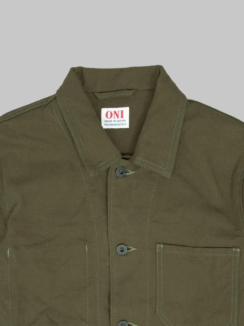 ONI Denim 03100-HOX-OLG 14oz "Heavy Oxford Olive Green" Coverall
