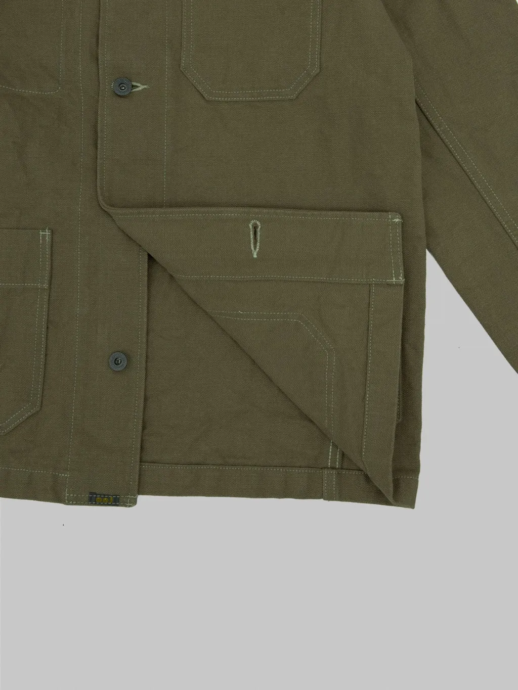 ONI Denim 03100-HOX-OLG 14oz "Heavy Oxford Olive Green" Coverall
