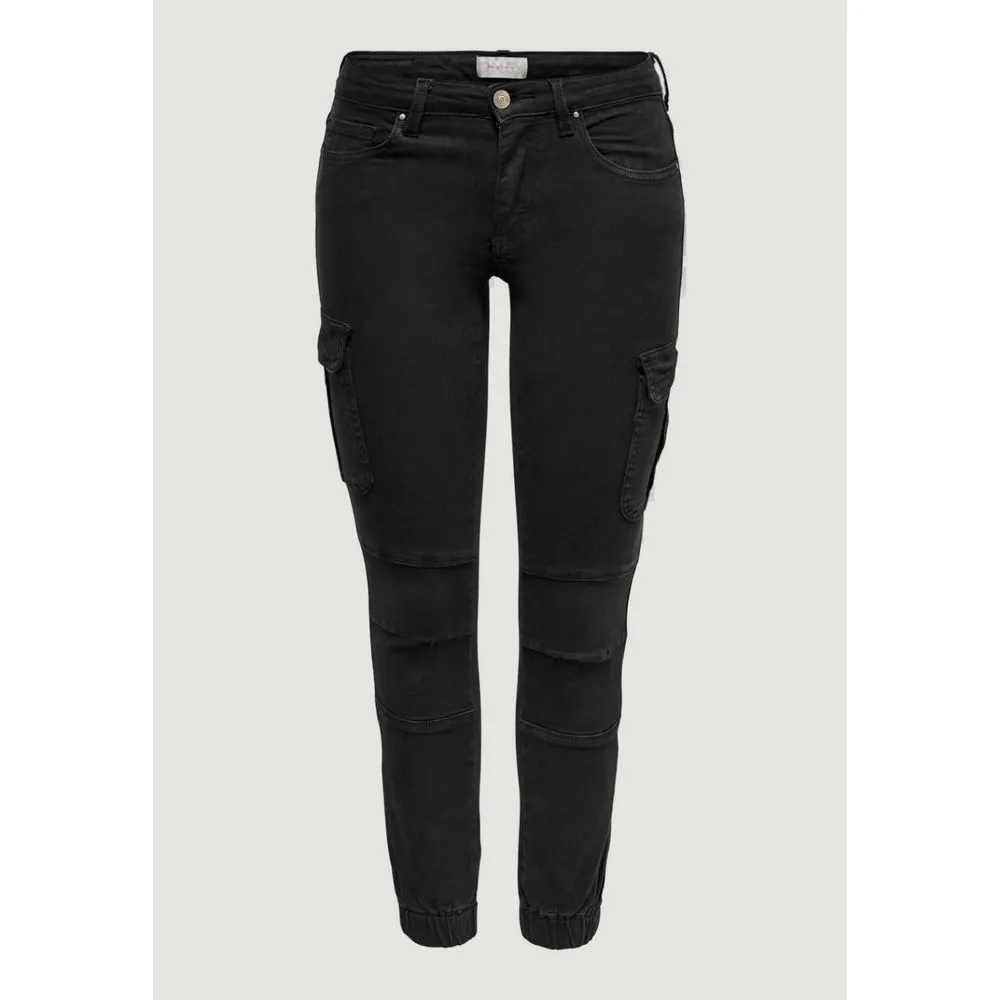 Only Black Cotton Jeans & Pant