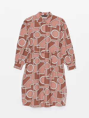 Patterned Oversize Women Shirt Tunic