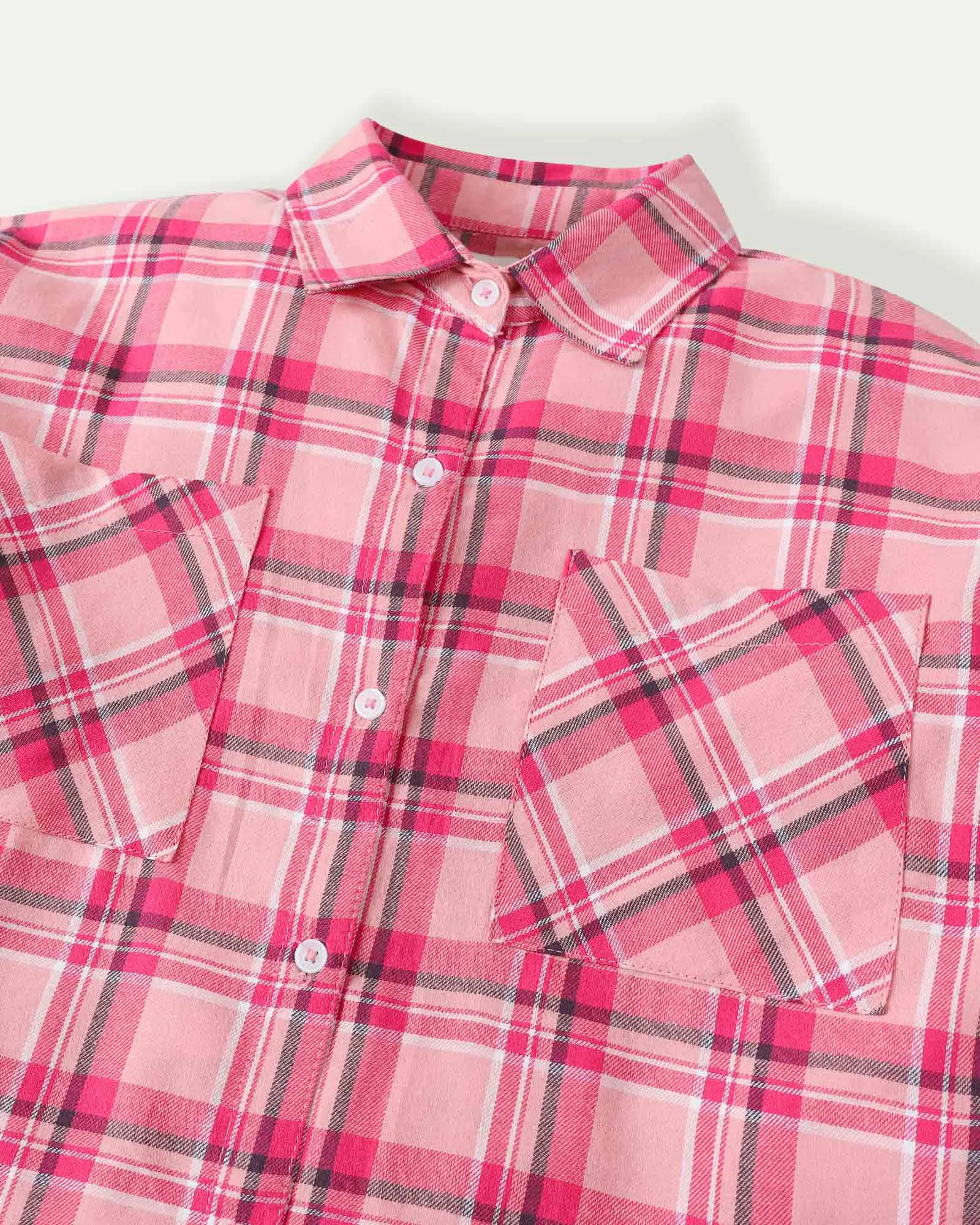 Pink Checkered Top