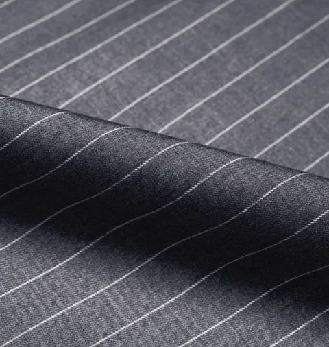 Pinstripe Wide-Leg Pants