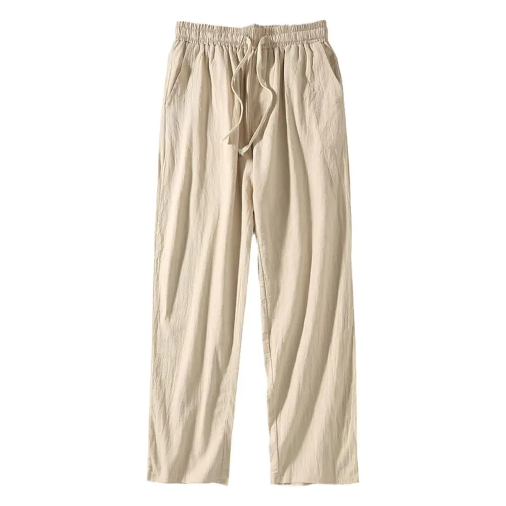 Plus Size Linen Loose Pants