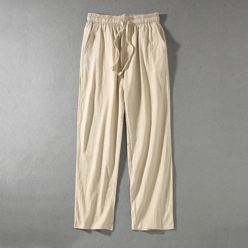 Plus Size Linen Loose Pants