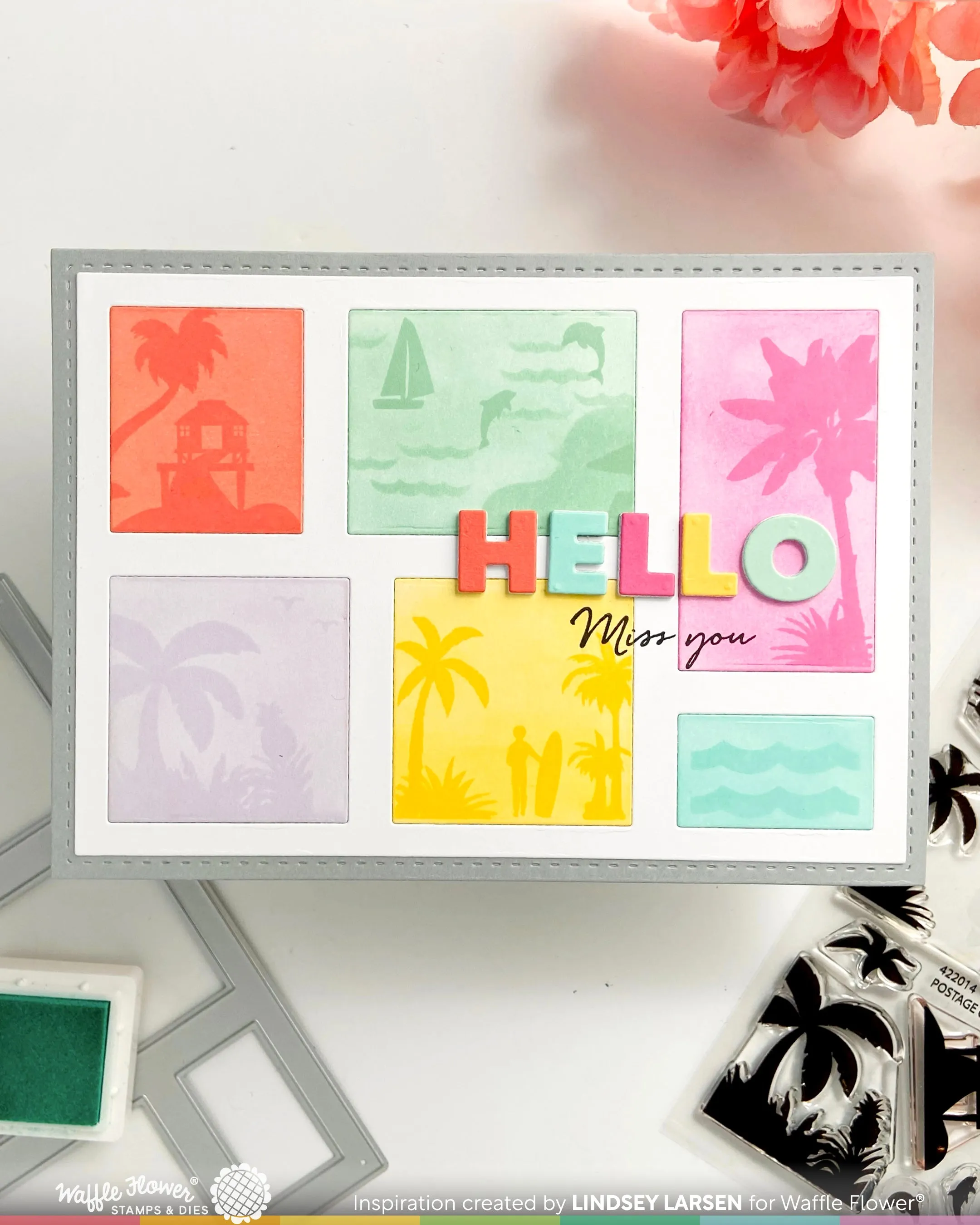 Postage Collage A6 Blocks Die