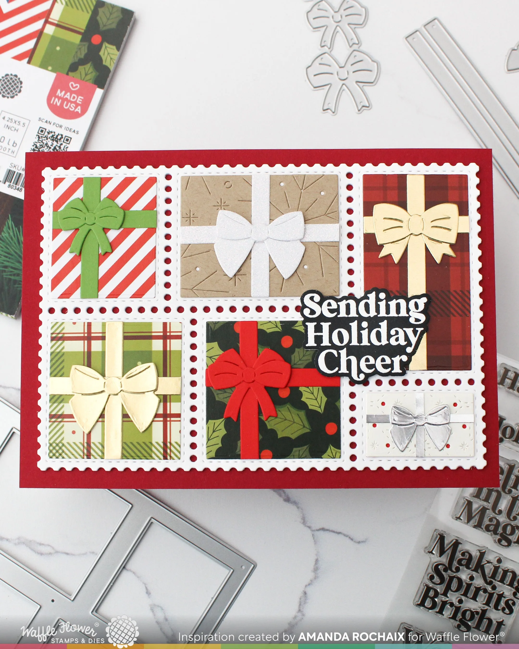 Postage Collage A7 Blocks Die