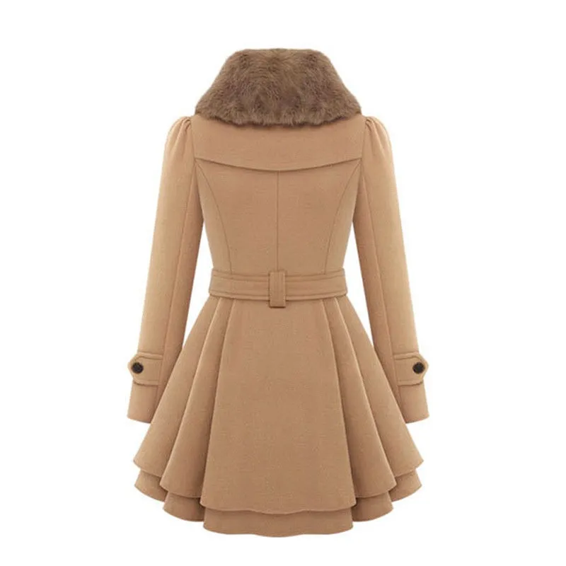 🎅Pre-Xmas Specials🎄Women's Winter Double Breasted Jackets with Belt