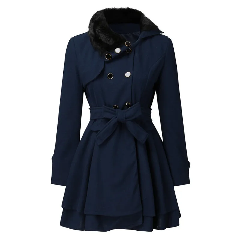 🎅Pre-Xmas Specials🎄Women's Winter Double Breasted Jackets with Belt