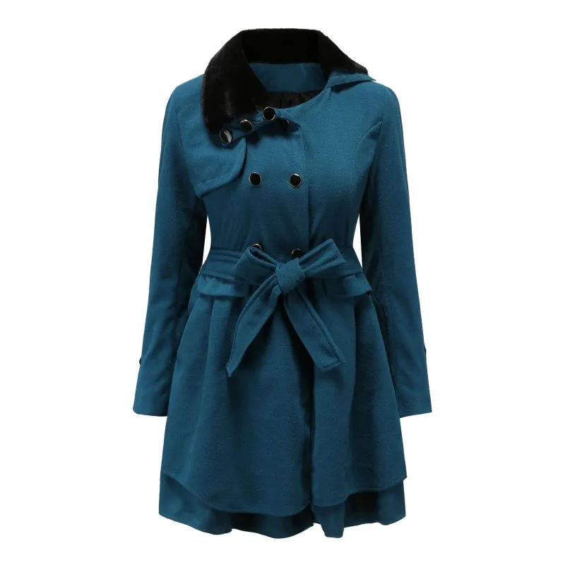 🎅Pre-Xmas Specials🎄Women's Winter Double Breasted Jackets with Belt