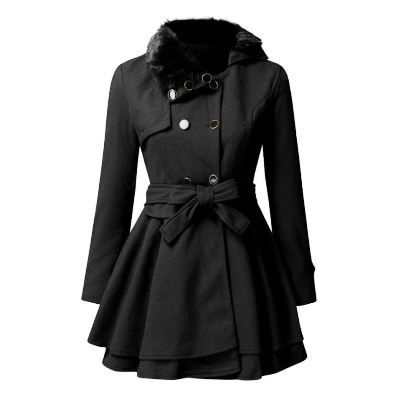 🎅Pre-Xmas Specials🎄Women's Winter Double Breasted Jackets with Belt