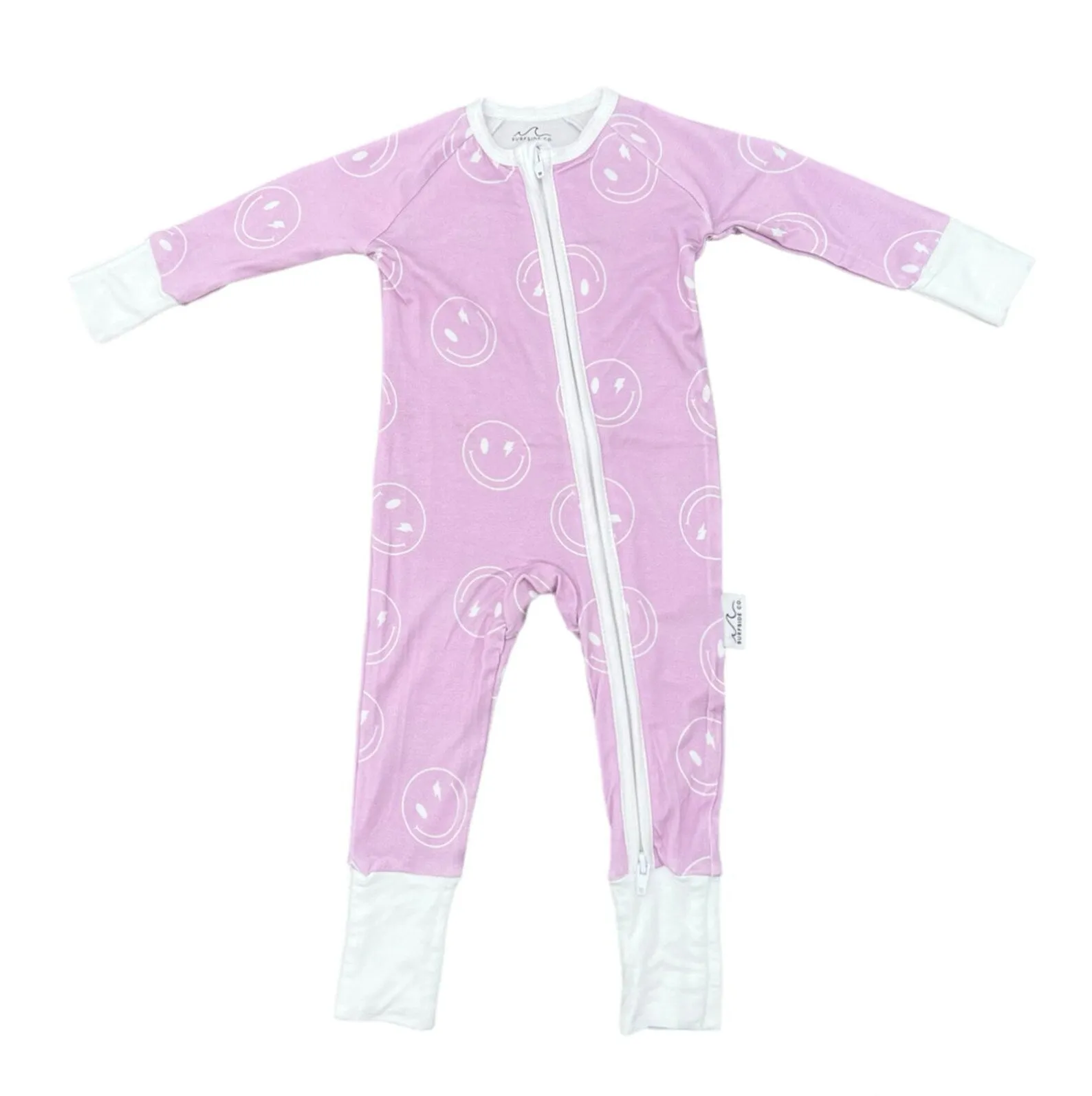 Purple Smiley Bamboo Pajamas