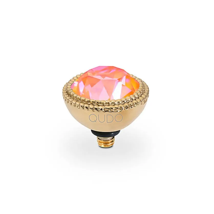 Qudo Fabero 11mm Gold Topper - Orange Glow Delite