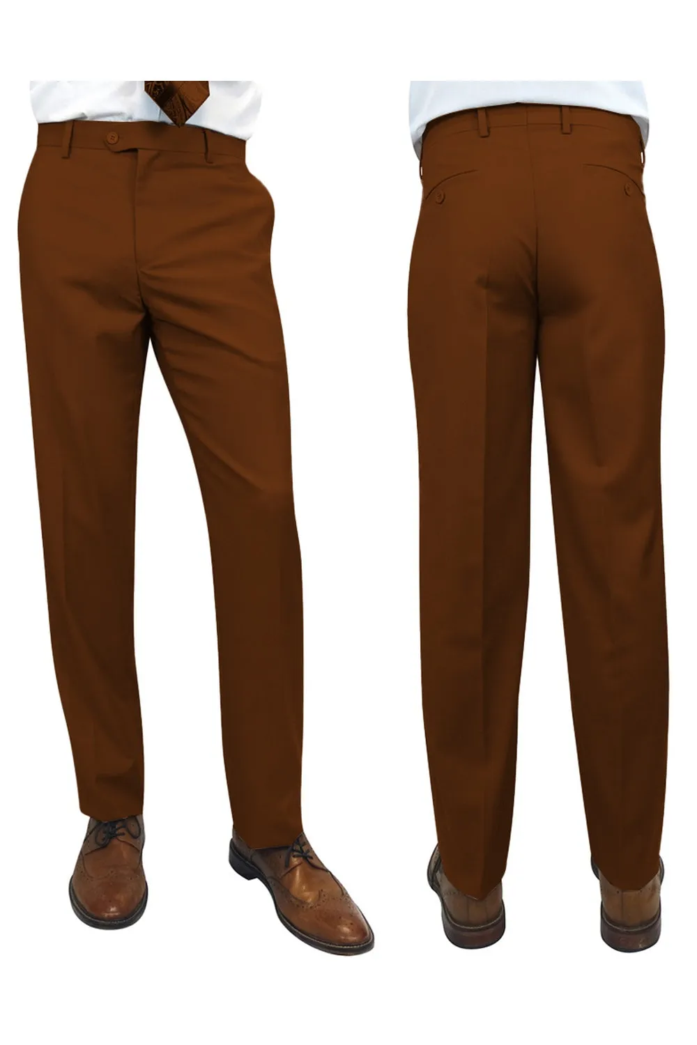"Denali" Copper Super 150's Wool Dress Pants