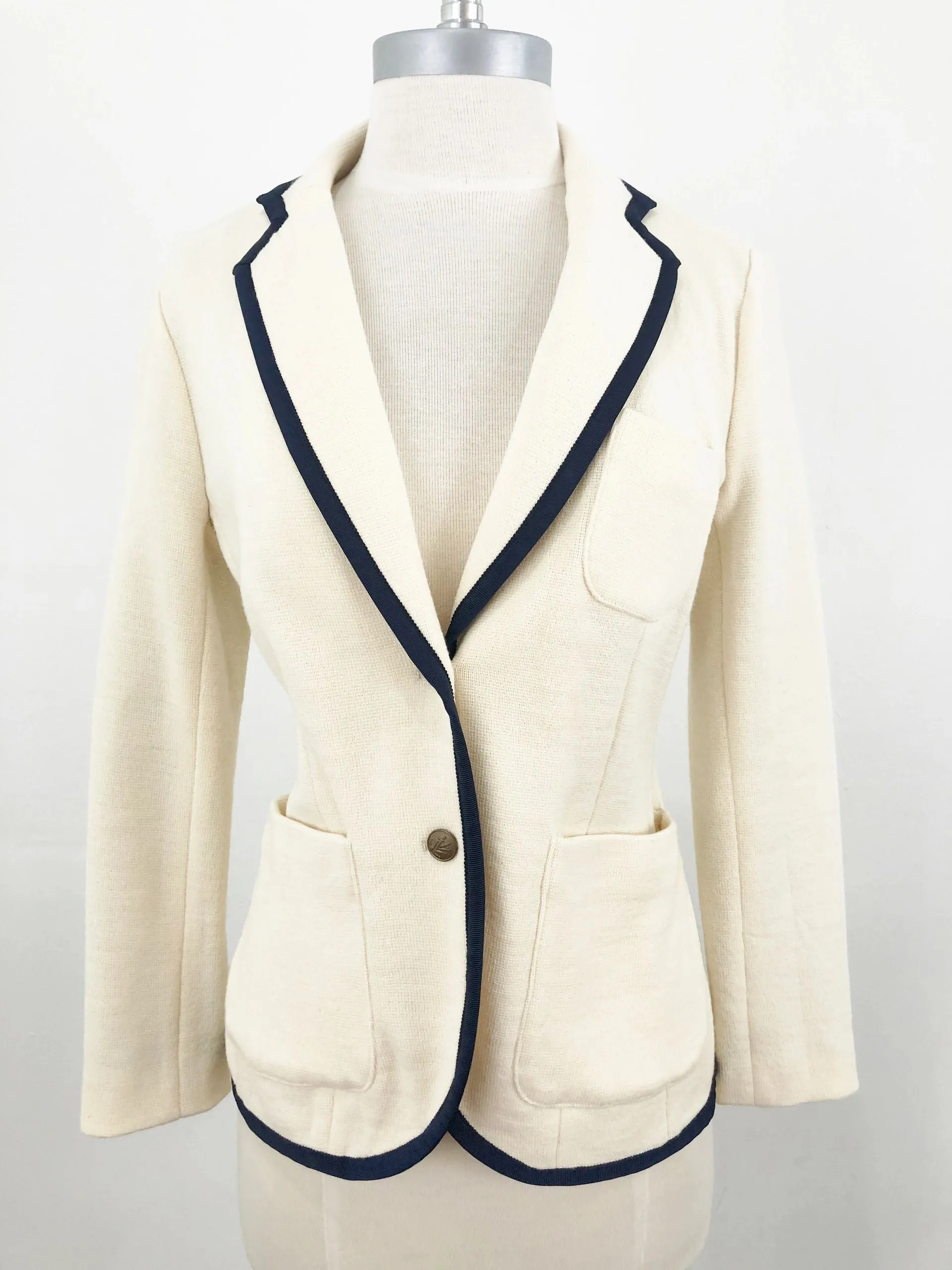 Rag & Bone Ivory Knit Blazer Size S