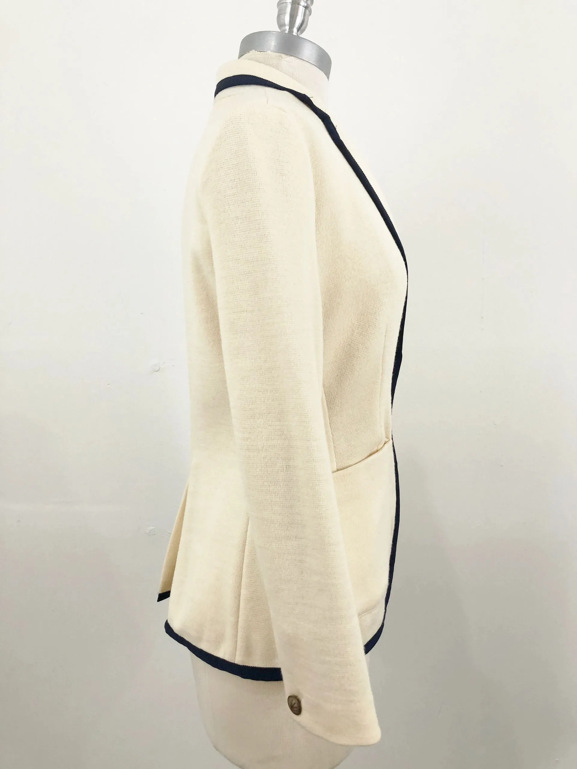 Rag & Bone Ivory Knit Blazer Size S