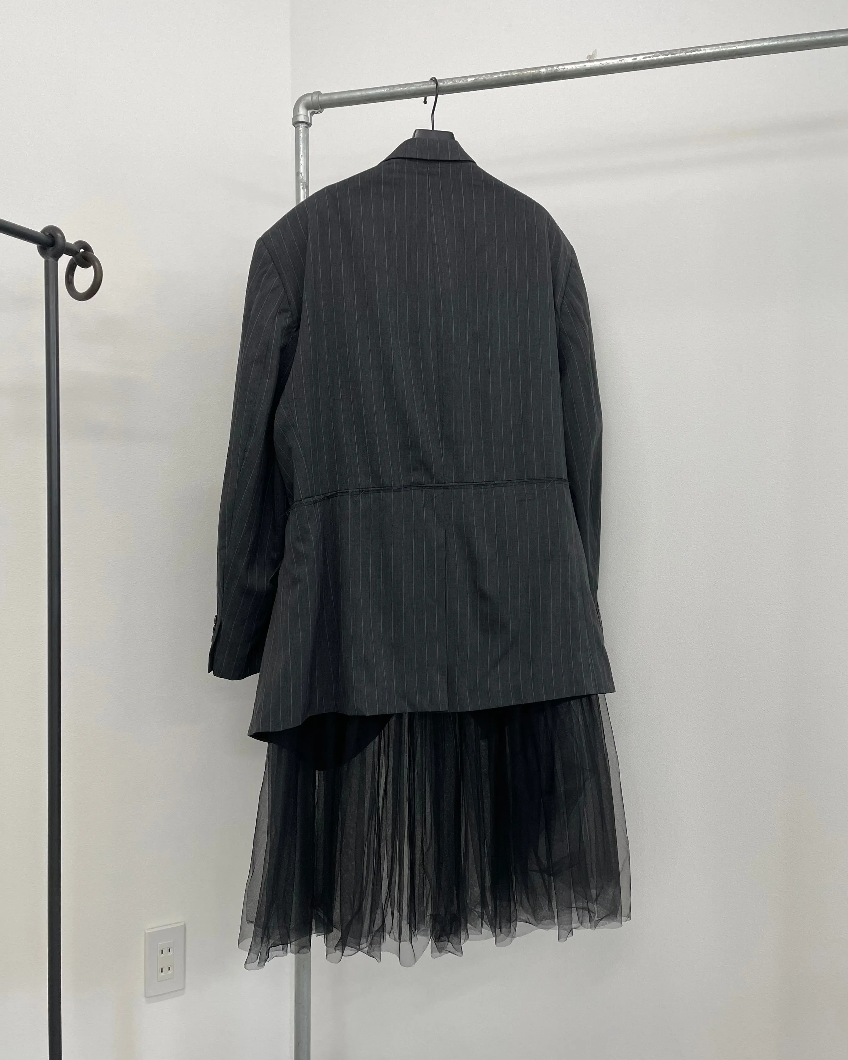 RE-009 / tulle layered jacket【B】