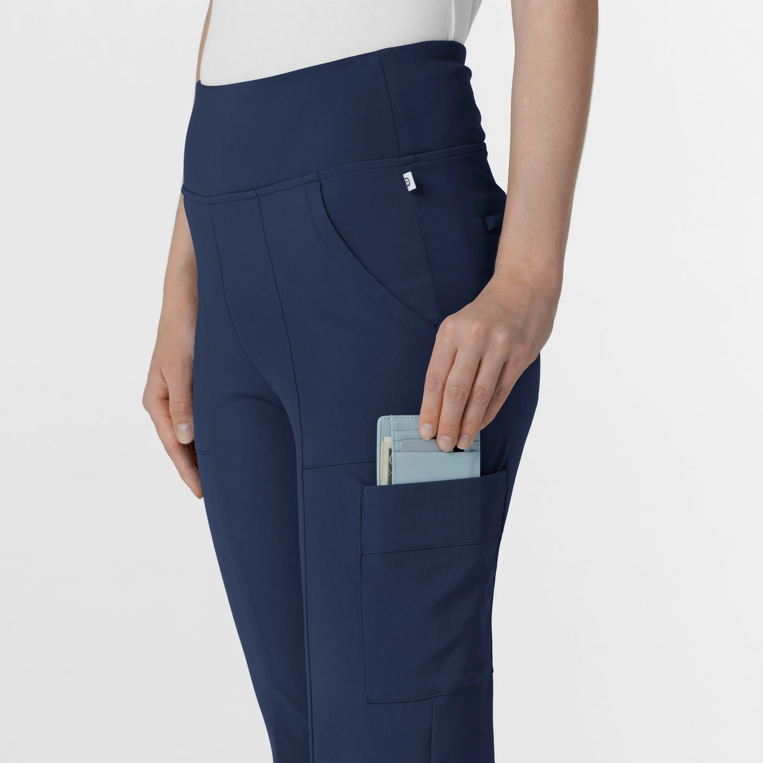 RENEW 5534 Cargo Flare Scrub Pants Navy