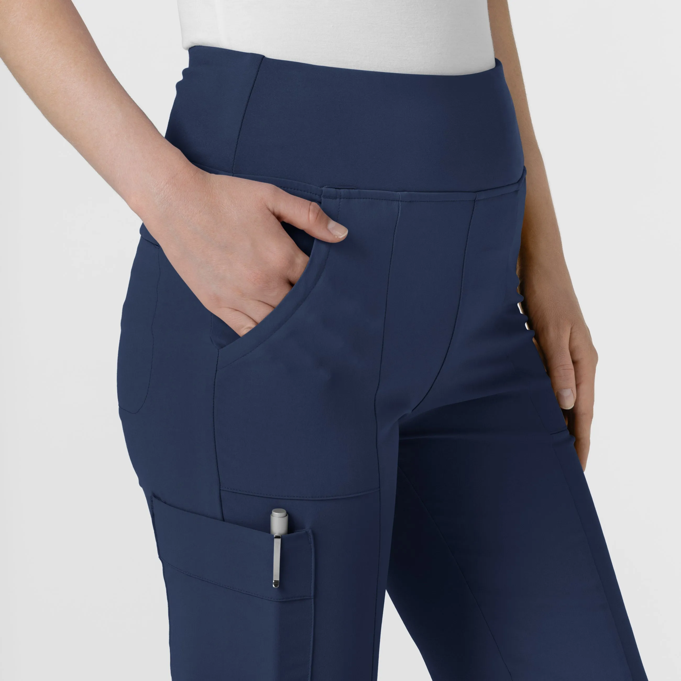 RENEW 5534 Cargo Flare Scrub Pants Navy
