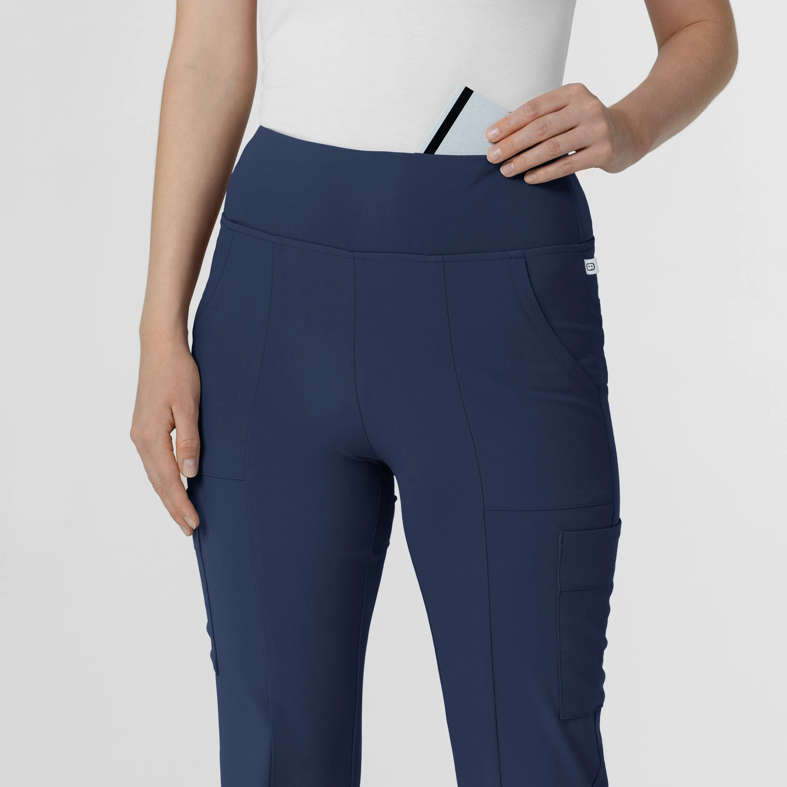 RENEW 5534 Cargo Flare Scrub Pants Navy